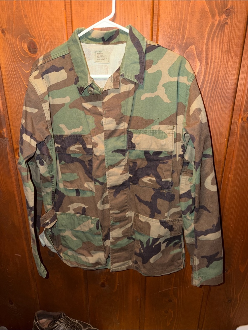 U.S. Army Woodland Camouflage Field Jacket - Green/Brown/Black